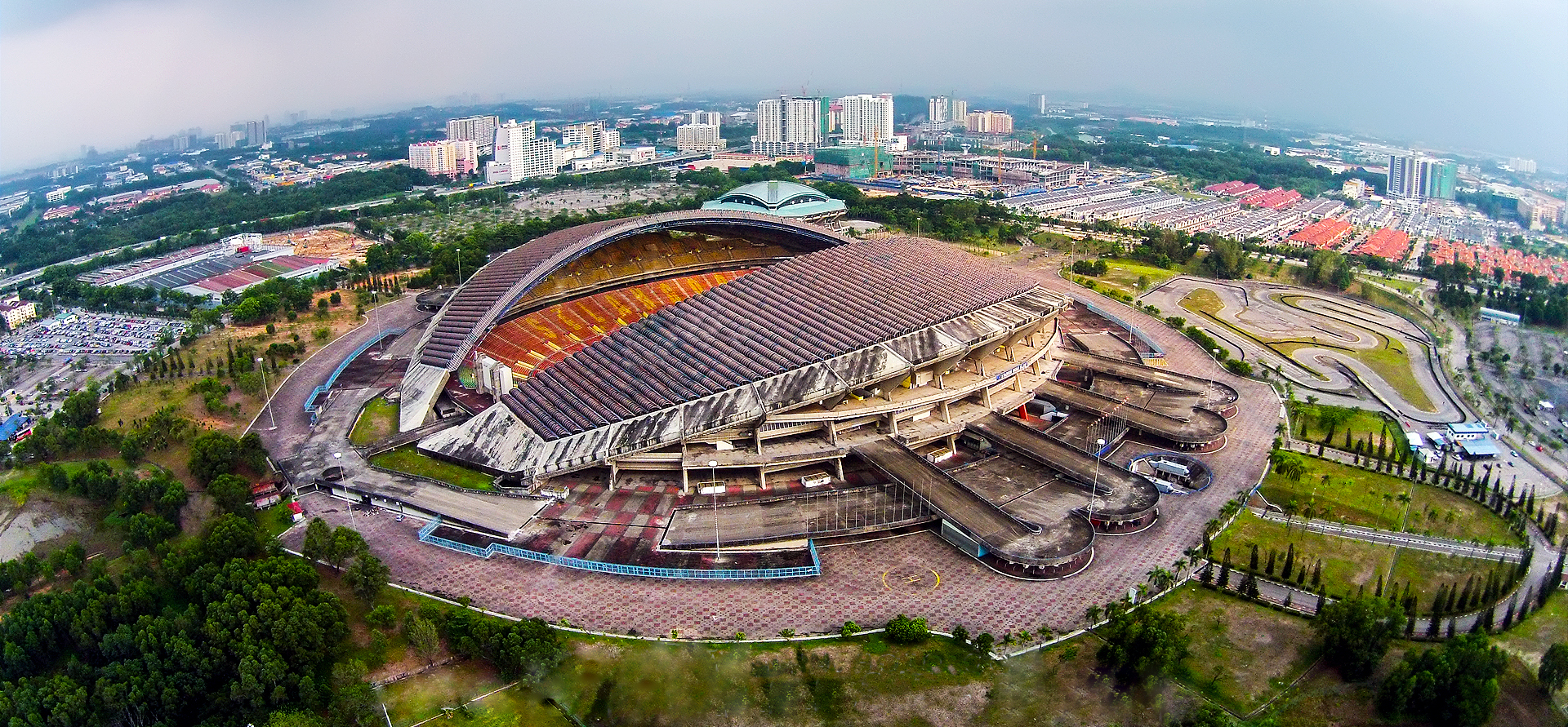 Shah Alam Stadium aerial view