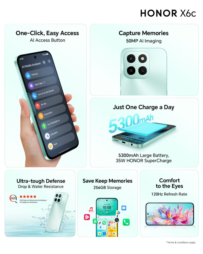 HONOR X6C, budget phone