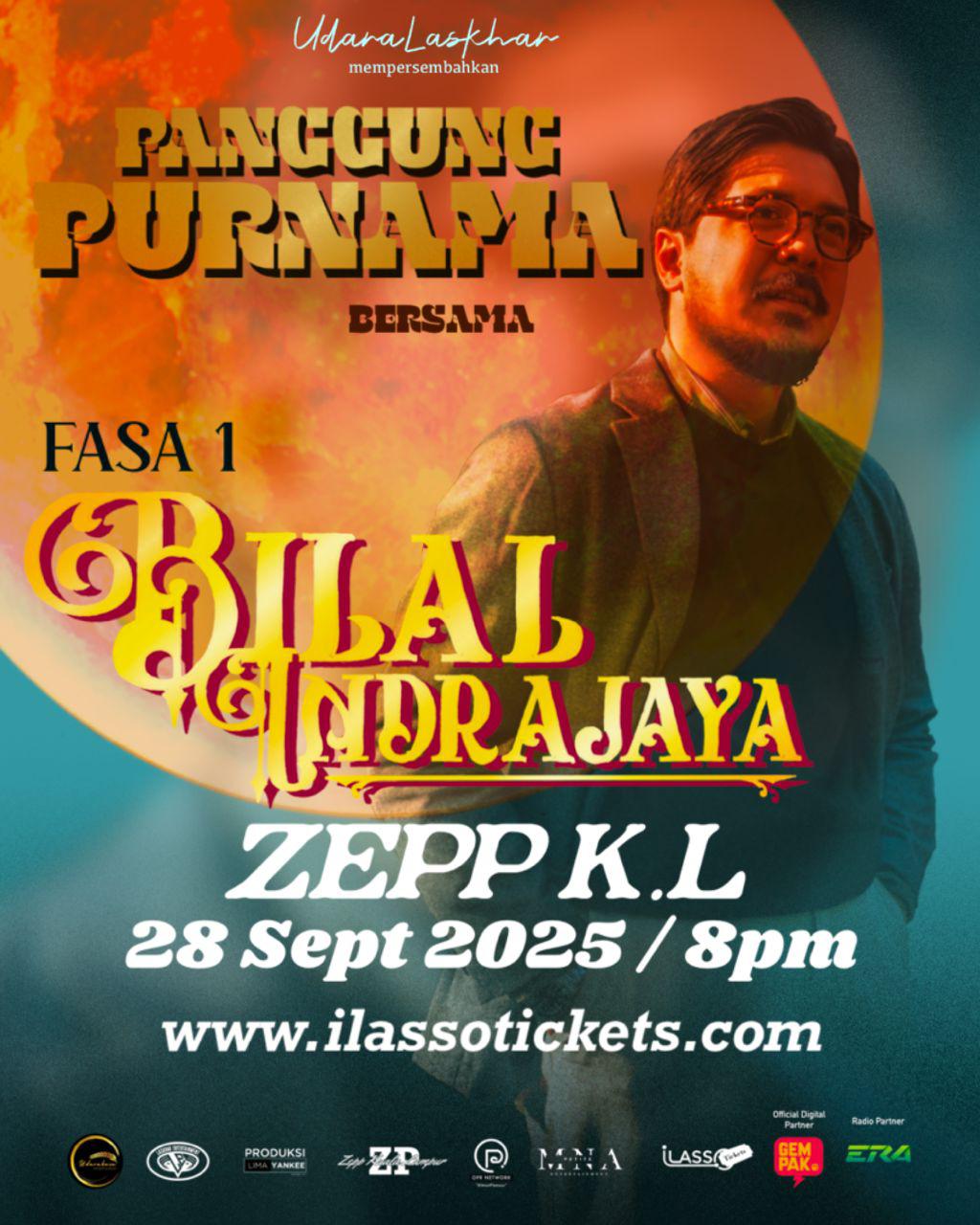 Panggung Purnama Fasa 1: ‘Main Kasar’ Bilal Indrajaya Dilancarkan Sebagai ‘Peluru Pertama’ Artis Fasa Kedua dan Finale Akan Diumumkan Tidak Lama Lagi!